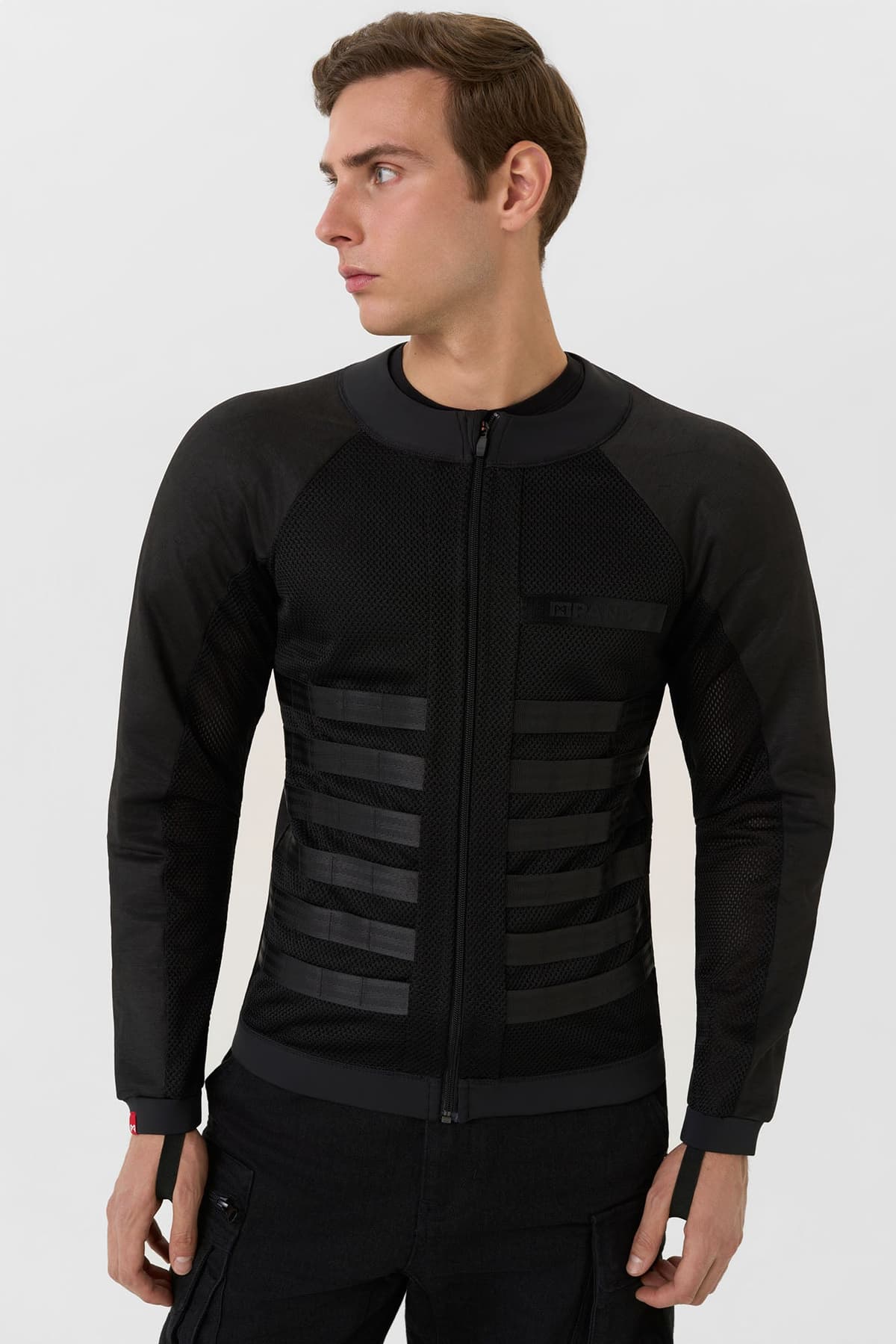 COMMANDO UH BLACK Men's Light-Weight Motorcycle Jacket - view 7 of 7