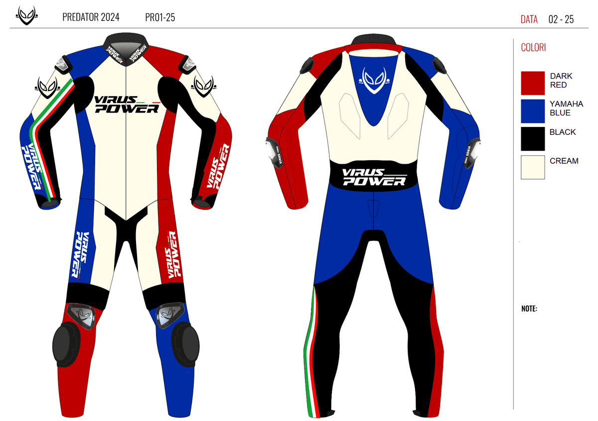 Virus Power Predator Textile Racing Suit by Virus Power - Racing Suits